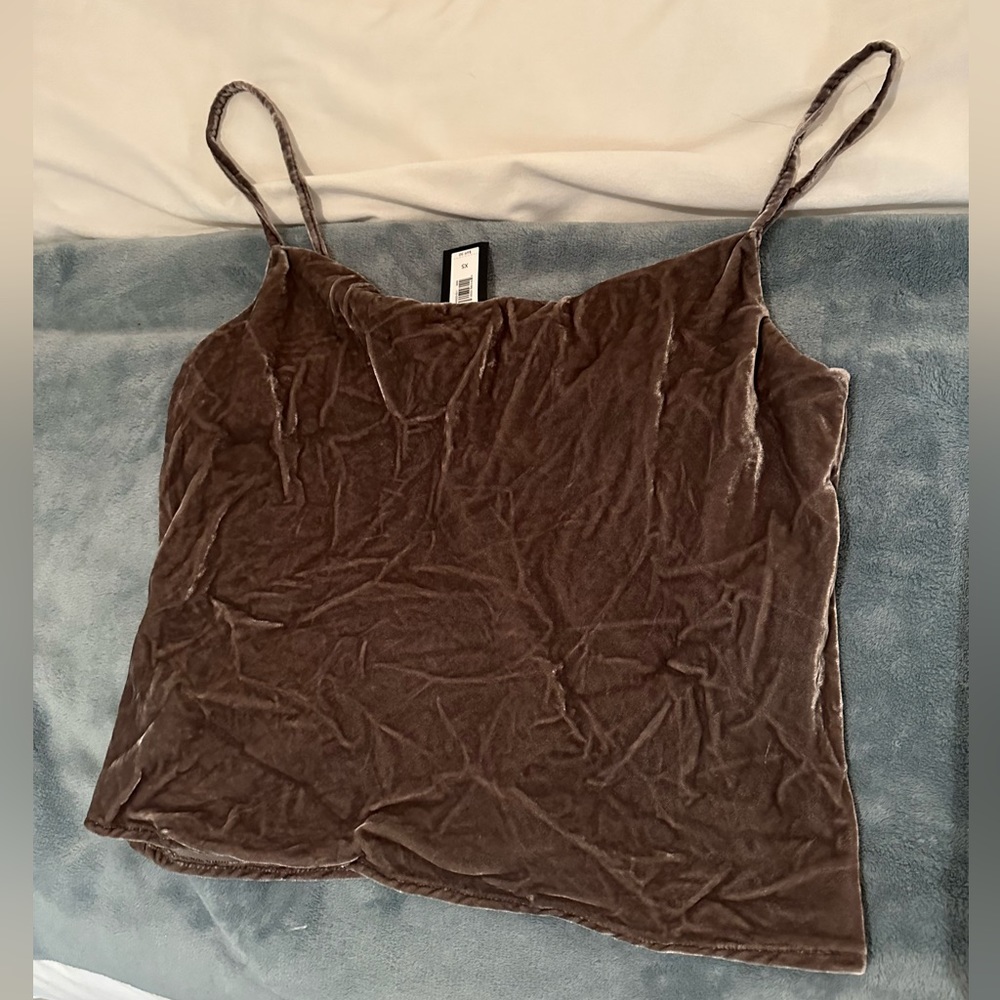 bran new banana republic suede drop neck top